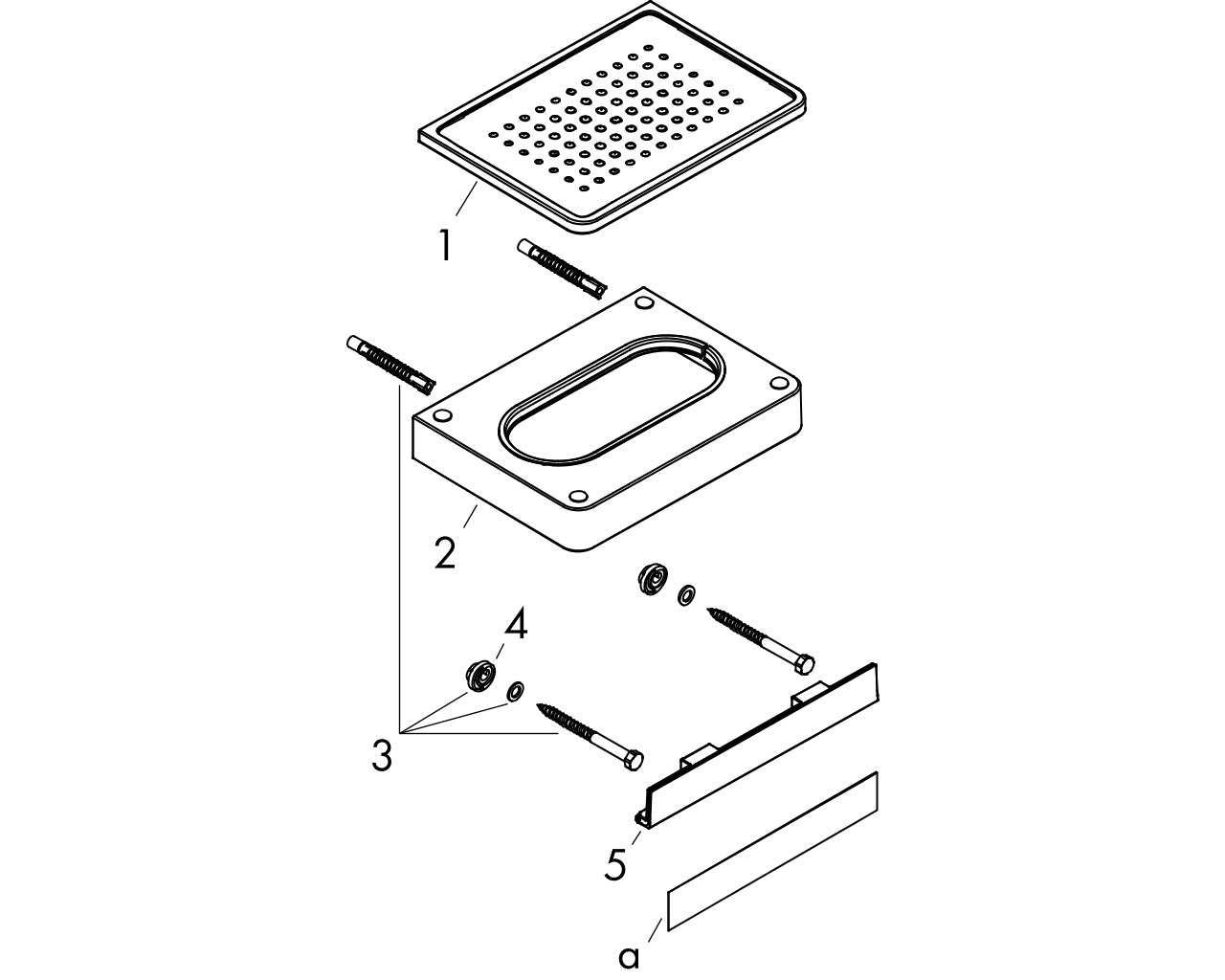 hansgrohe ax universal accessoires zeepschaal chroom afbeelding 1