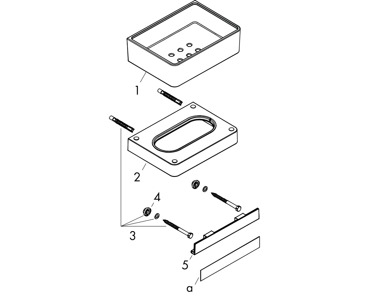 hansgrohe ax universal accessoires planchet afbeelding 1