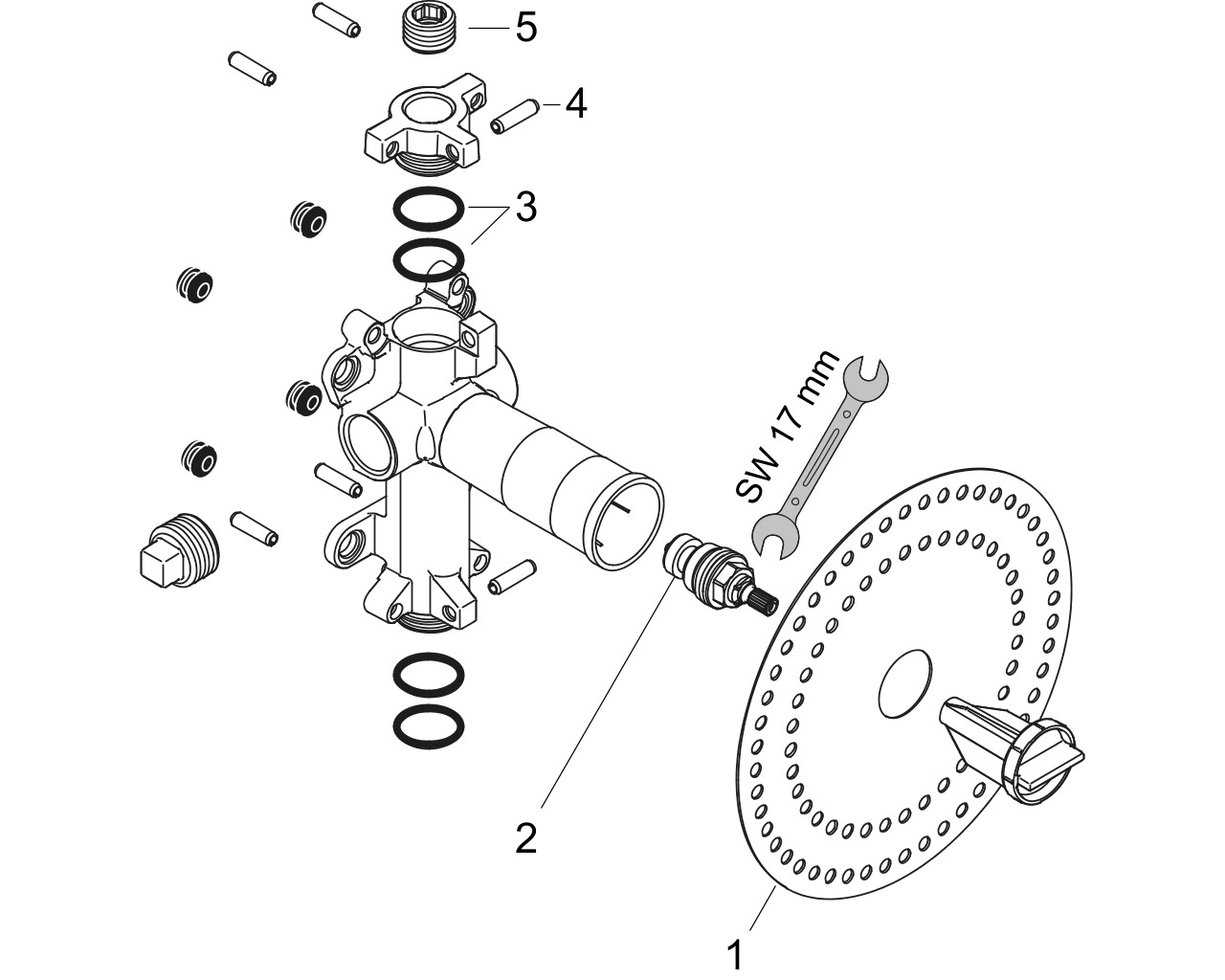 hansgrohe axor starck sc inbouwd.stopkraan dn15 10971180 afbeelding 1
