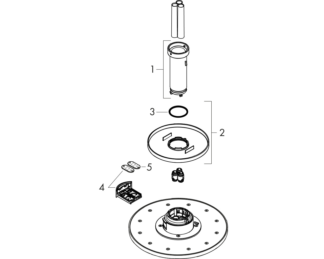 ax showersolutions hoofddouche 300 1jet me plafondbevestiging chroom afbeelding 1