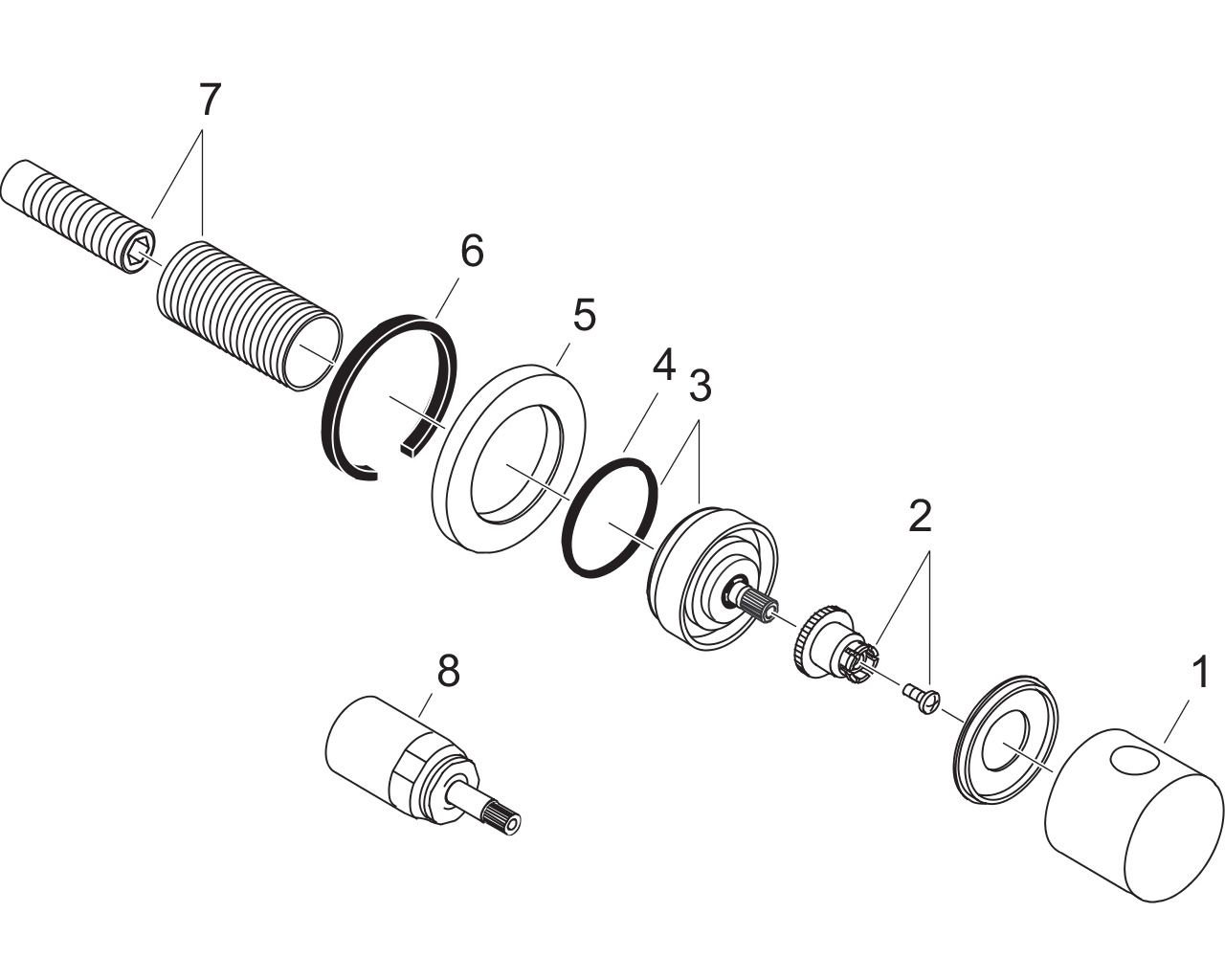 hansgrohe kleurset stopkraan 15972000 chroom afbeelding 1