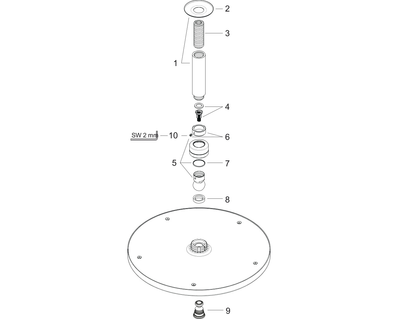 hansgrohe raindance air 300 m/plafondbev.100mm 27494000 afbeelding 2
