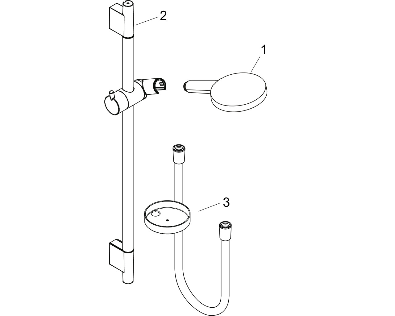 hansgrohe raindance select s 120 glijstangset 90cm 26631000 chroom afbeelding 1