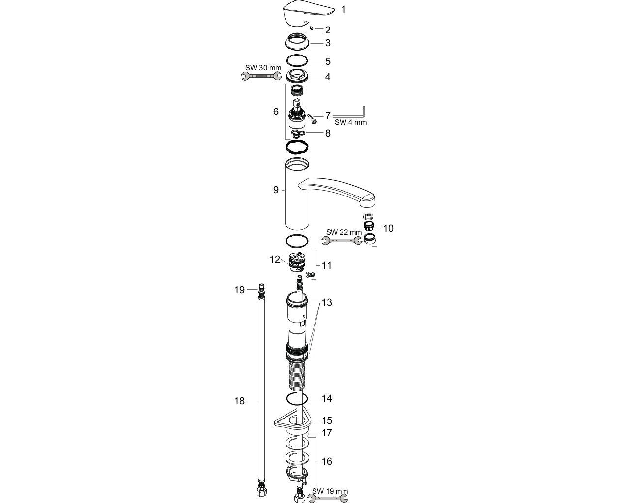 hansgrohe logis 160 1gr kmk chroom