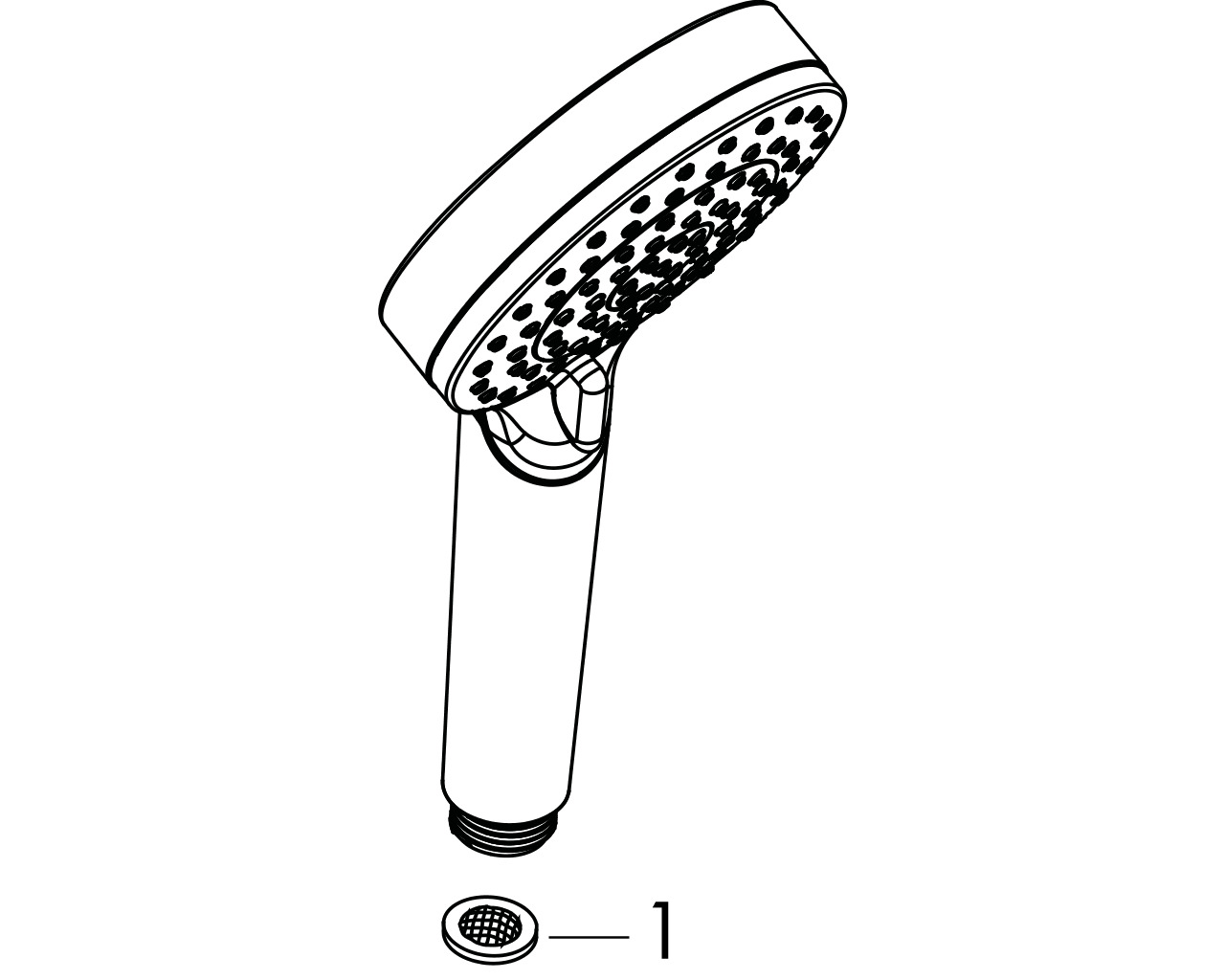 hansgrohe crometta vario handd. ecosm 9l/m w/ch afbeelding 1