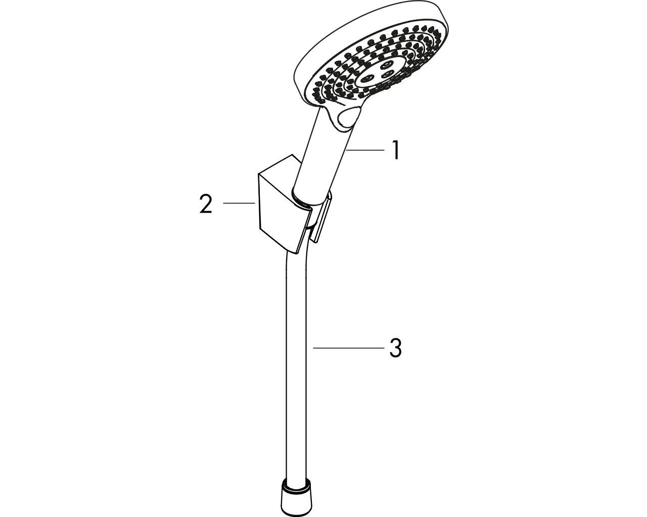 hansgrohe raindance select s 120 porter badset 125 m chroom afbeelding 1