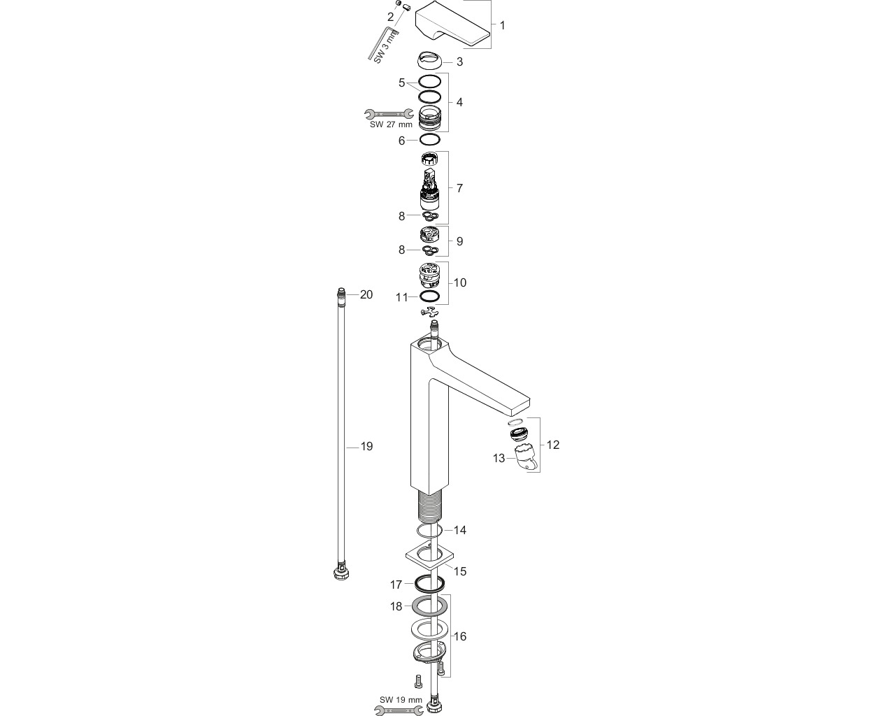 hg metropol wtm 260 rechte gr. push open afbeelding 1