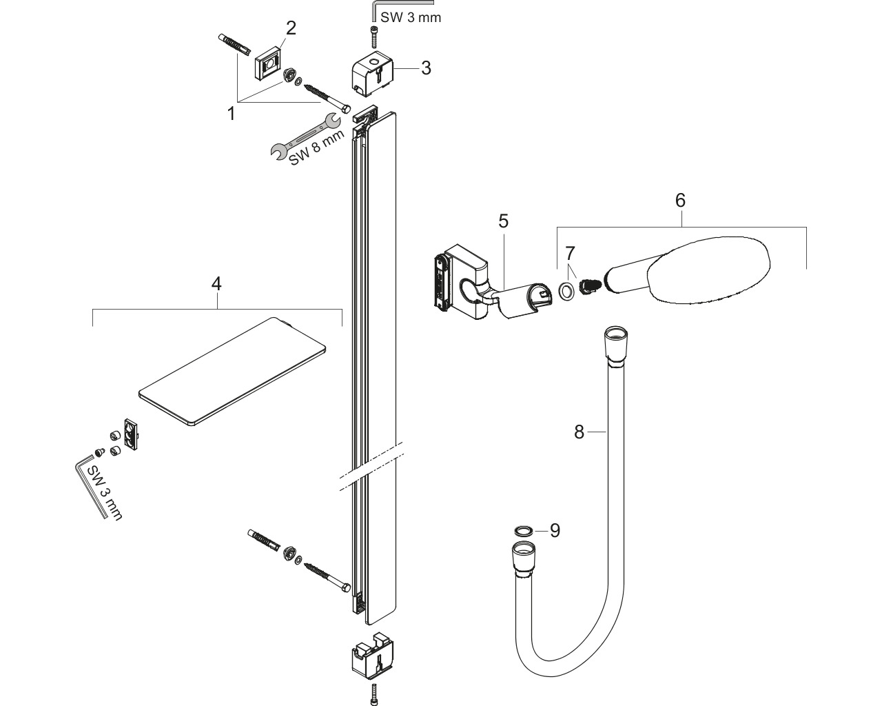 hg rd select s 120 3j/u'e 150cm chroom afbeelding 1