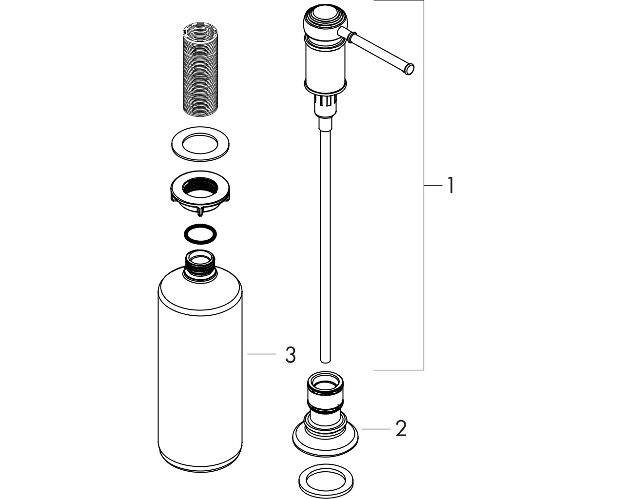 ax montreux zeep-/ lotion dispenser chroom afbeelding 1