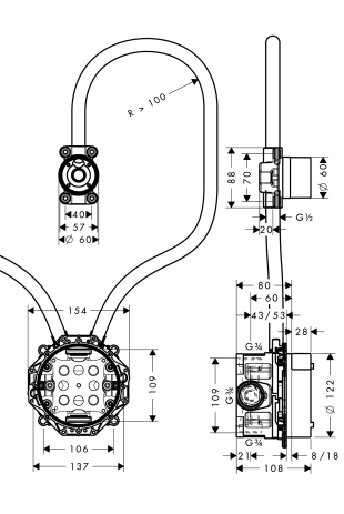 hg ax inbouwdeel elektr. wtm obv ibox 16180180 afbeelding 3
