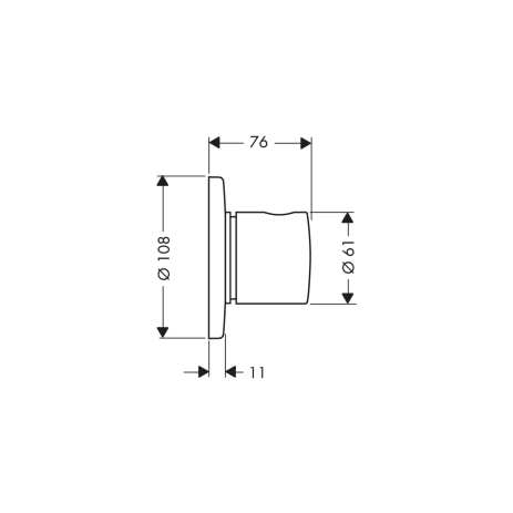 hansgrohe axor uno quattro vierweg-omstelkraan 38933000 chroom afbeelding 3