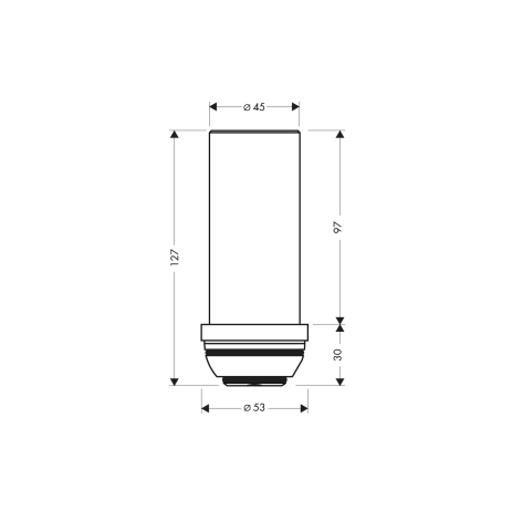 hg axor starck verlengs.60mm v/staande badmengk. 97686000 afbeelding 1