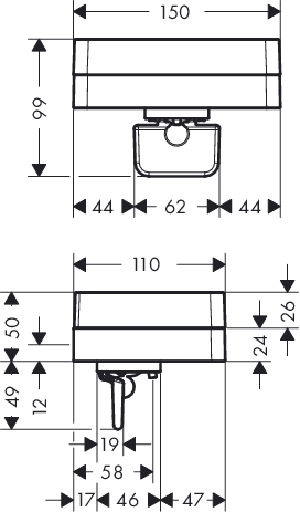 axor universal acc. zeepdisp. met planchet afbeelding 2