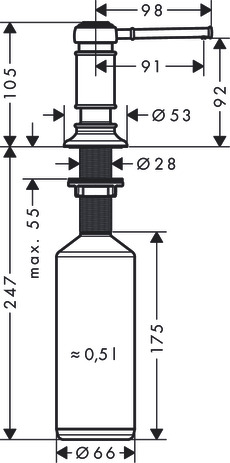 ax montreux zeep-/ lotion dispenser chroom afbeelding 2
