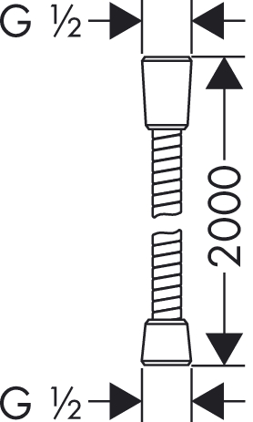hansgrohe sensoflex doucheslang 200 cm 28134000 afbeelding 3