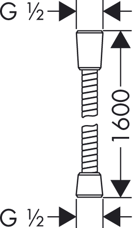 hansgrohe sensoflex doucheslang 160 cm 28136000 afbeelding 2