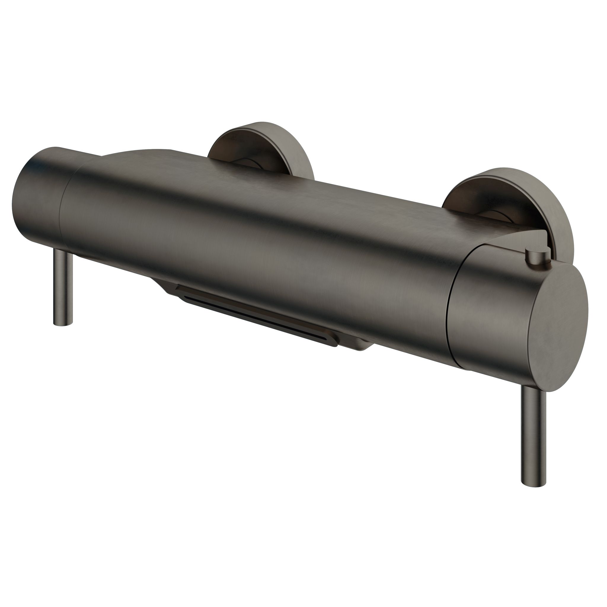 Hotbath thermostatische badmengkraan met cascade uitloop verouderd ijzer afbeelding 1