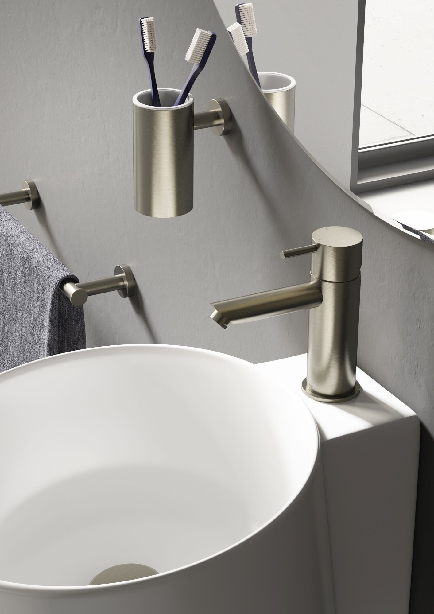 Hotbath cobber wastkr brushed nickel CB003SGN afbeelding 5