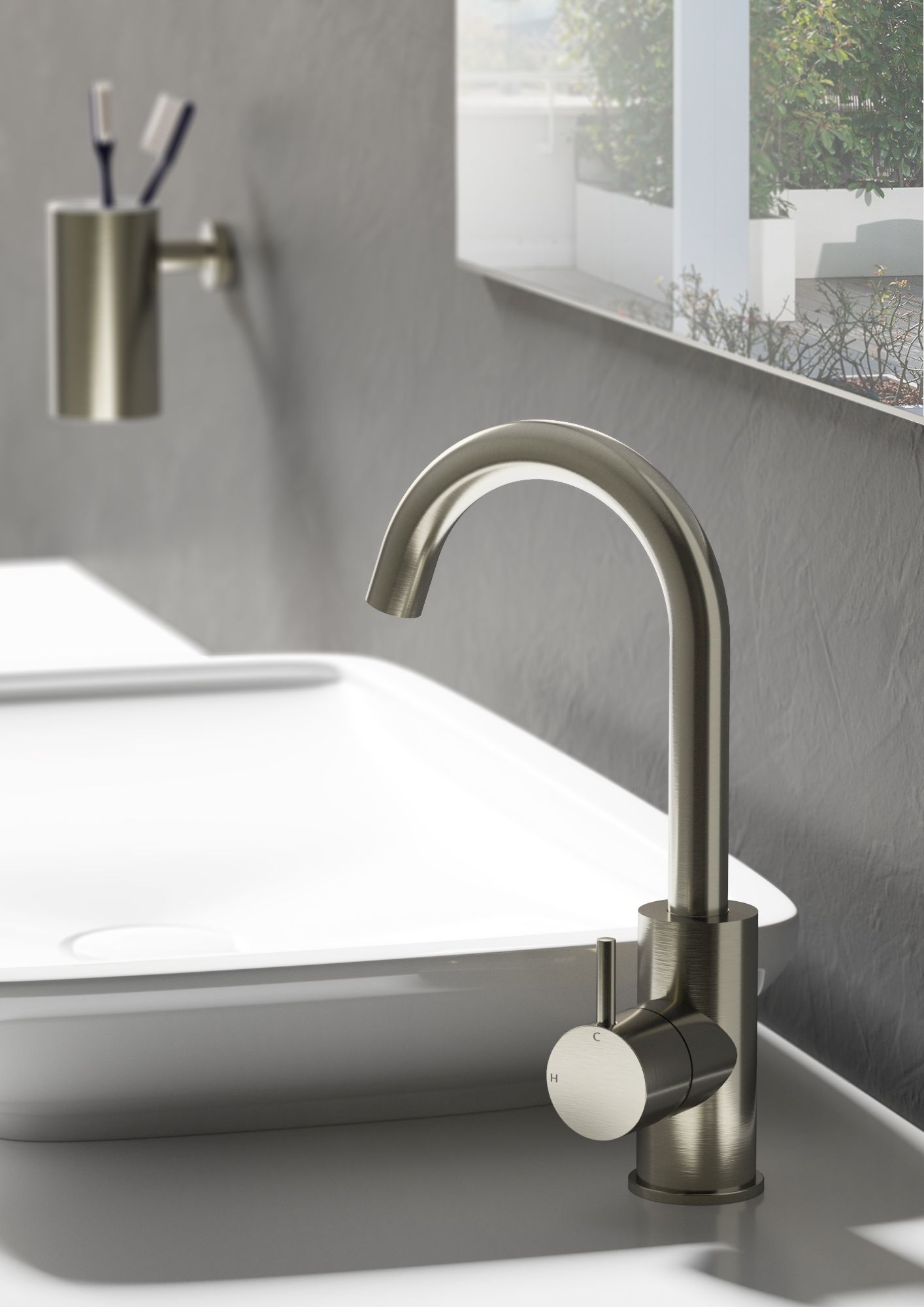 Hotbath cobber wastkr brushed nickel CB004GN afbeelding 6