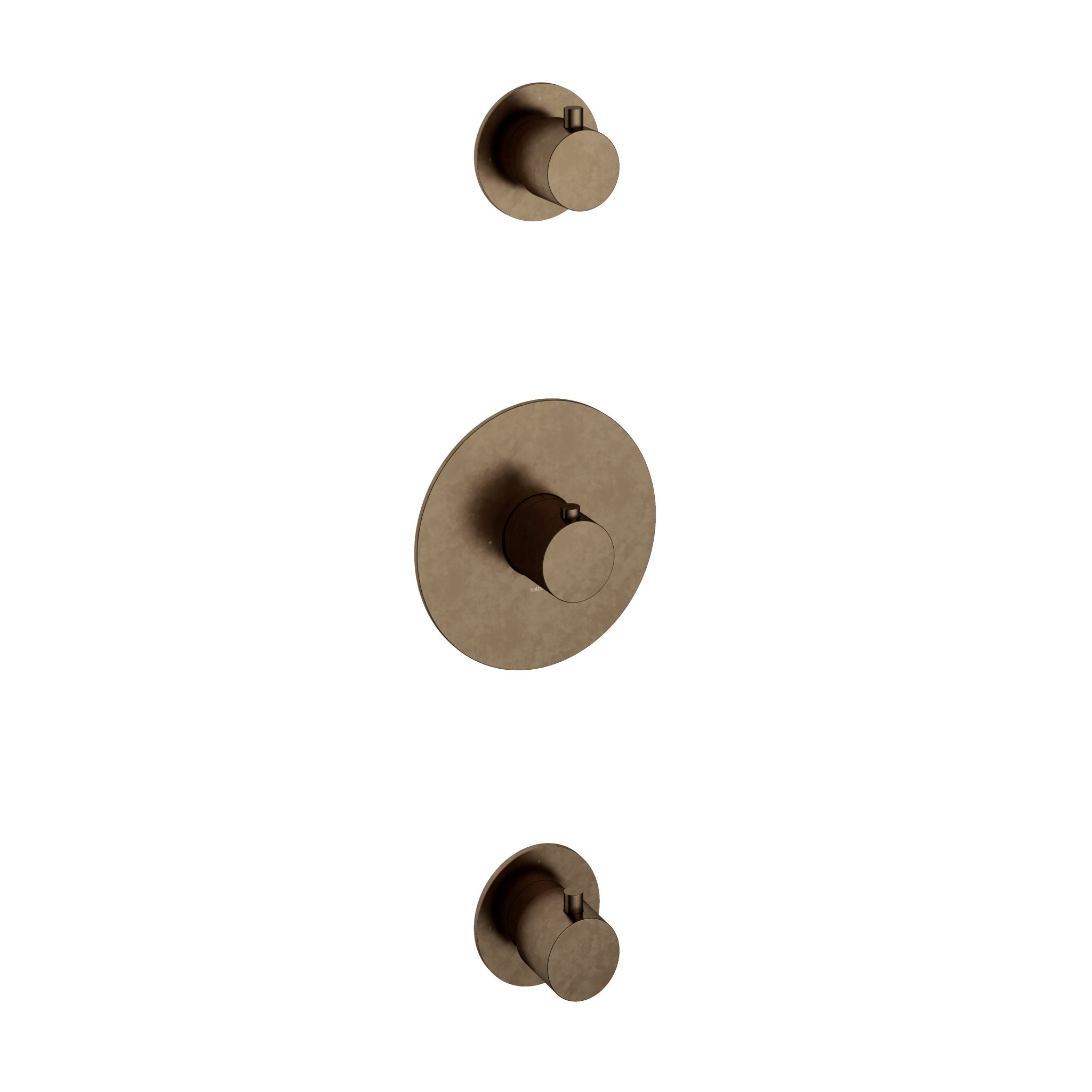 Hotbath cobber 007 afbouwdelen aged brass afbeelding 2