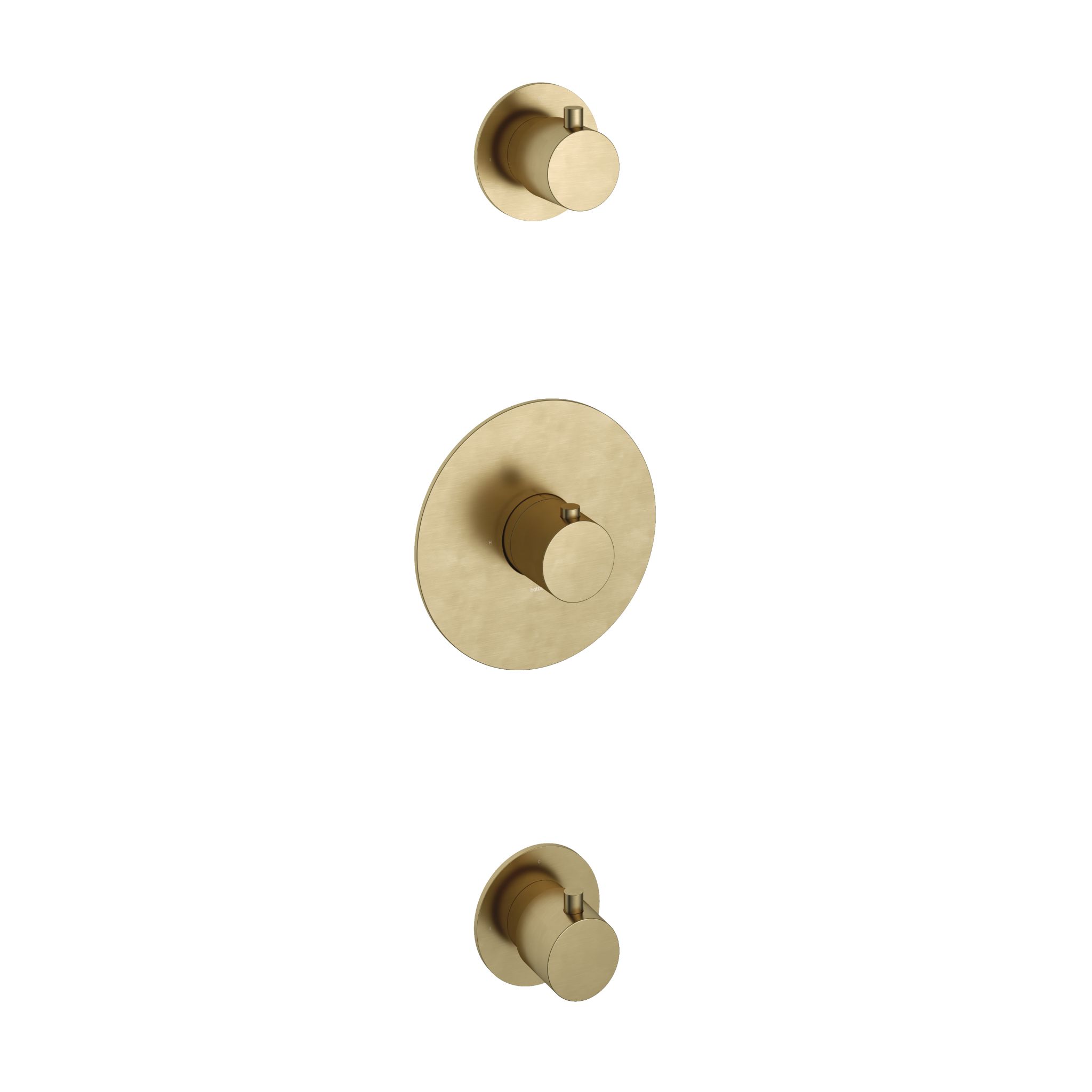 Hotbath cobber 007 afbouwdelen brushed brass afbeelding 2