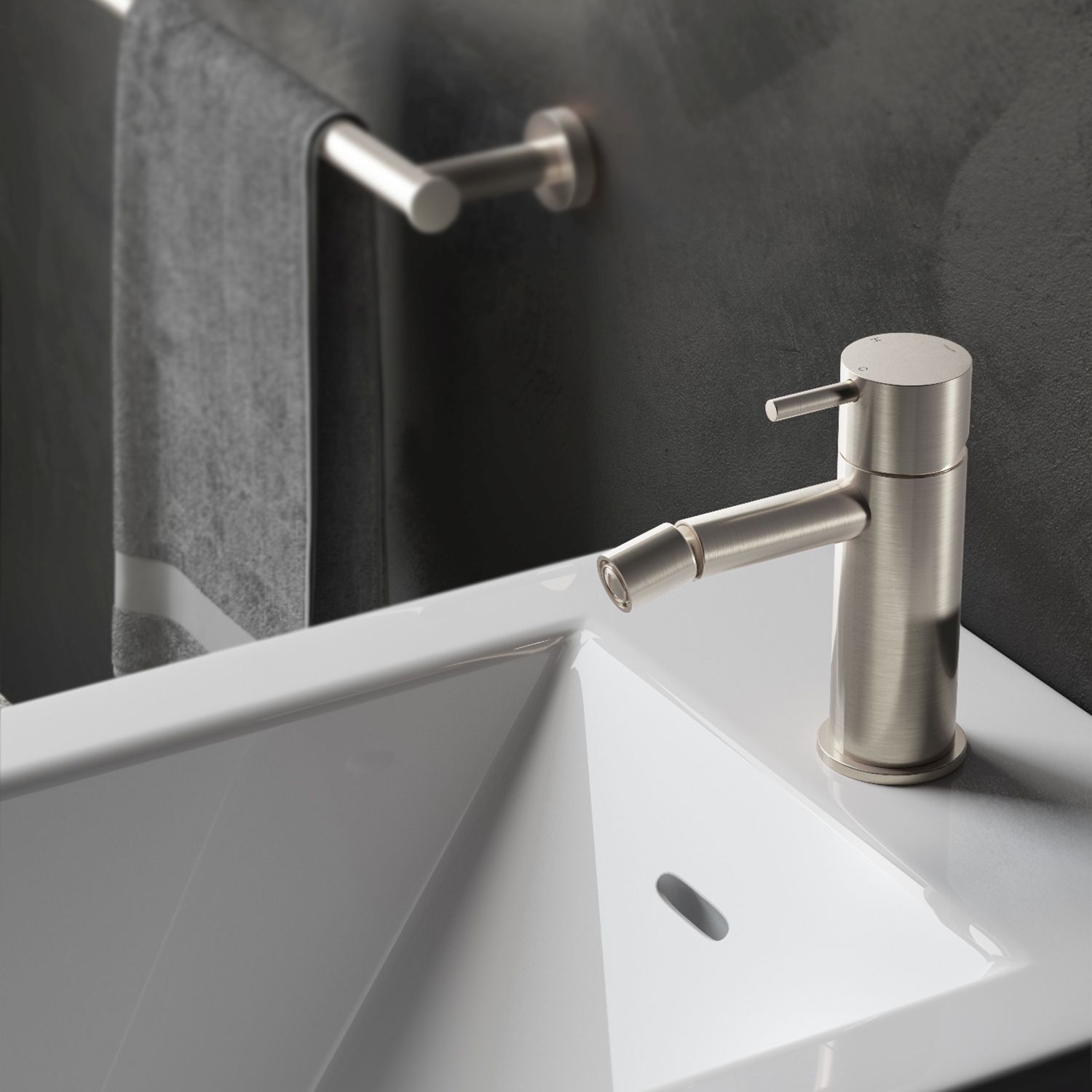Hotbath cobber bidetkr brushed nickel afbeelding 5