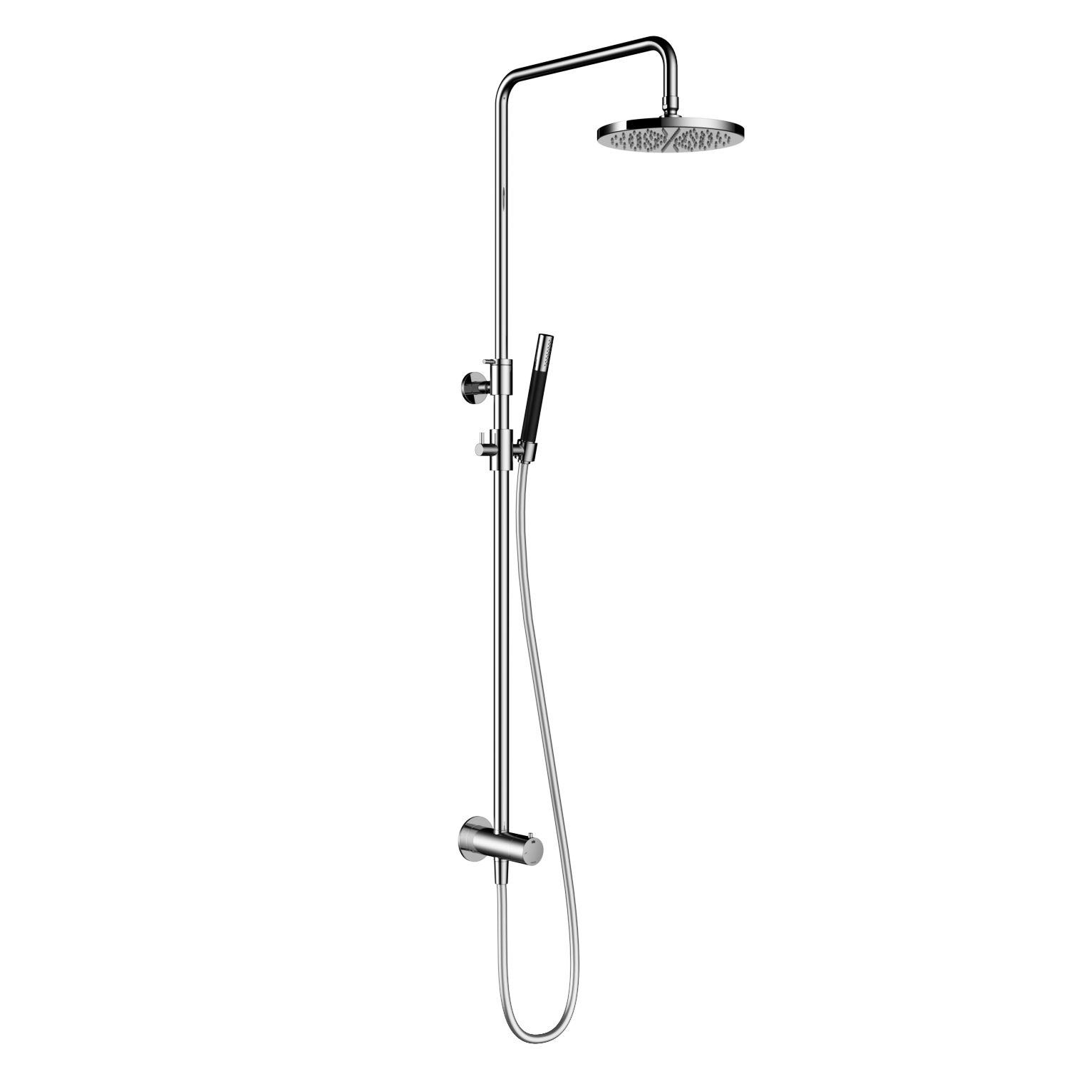Hotbath stortdoucheset hoofddouche 20 cm en doucheslang 15 mtr met handdouche chroom afbeelding 2