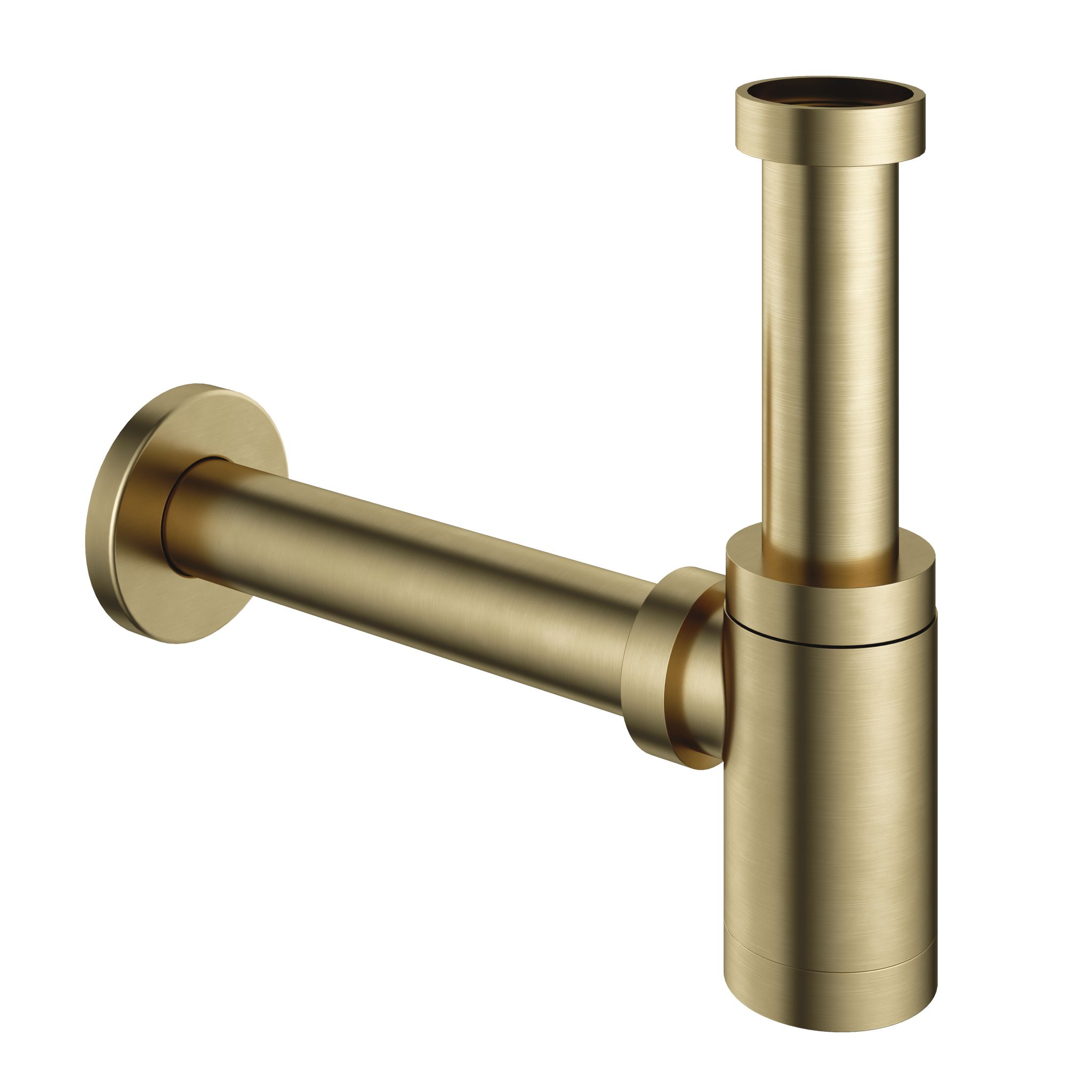 Hotbath cobber fontein syfon brushed brass afbeelding 1