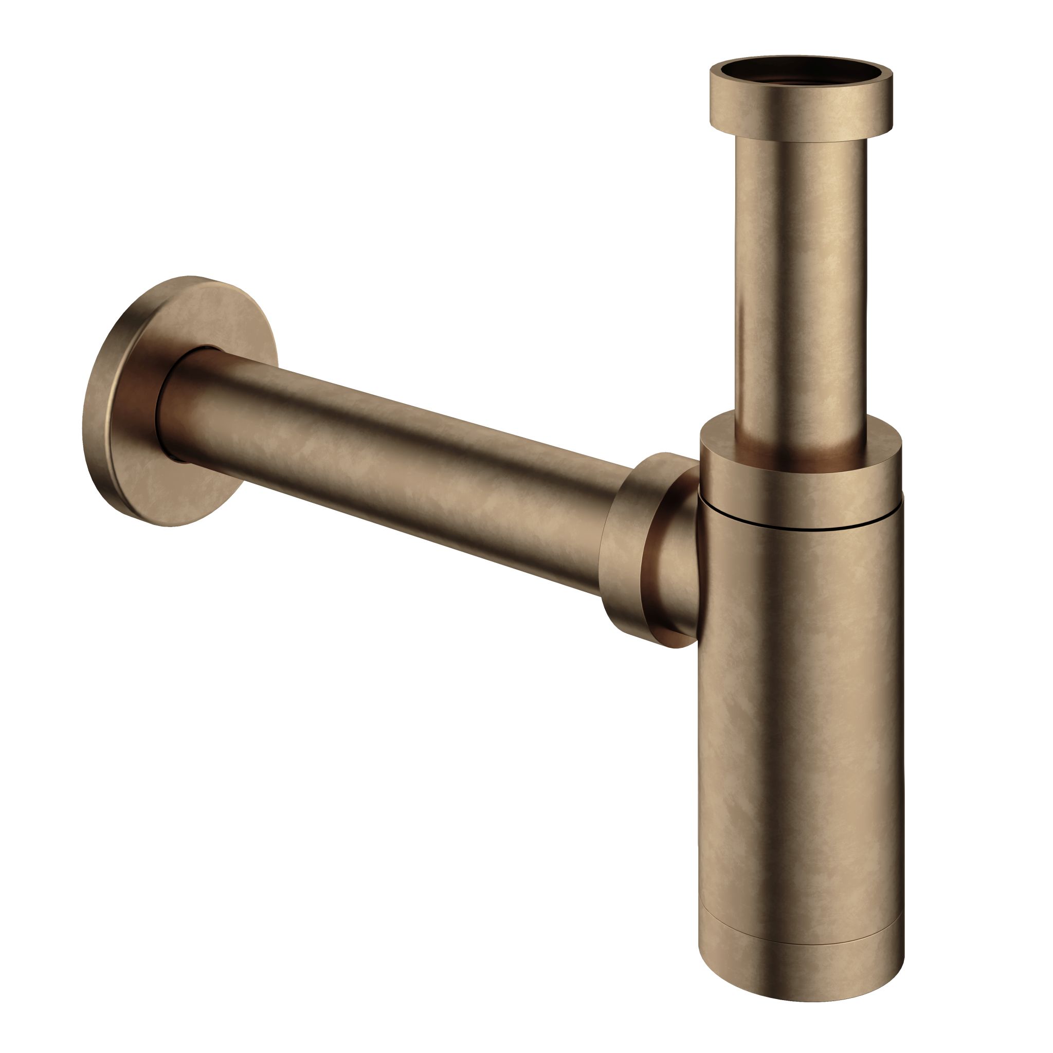 Hotbath cobber wast syfon aged brass