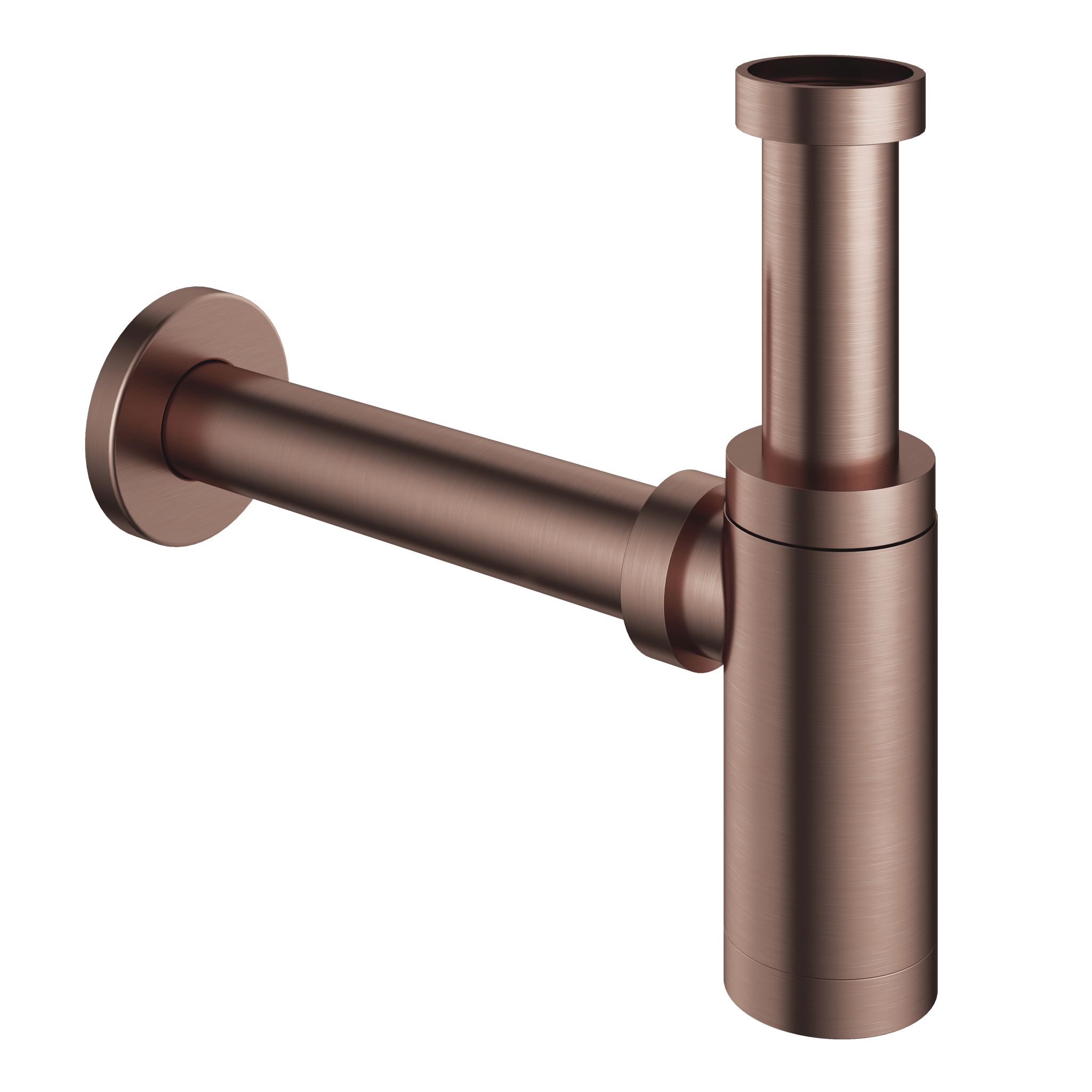 Hotbath cobber wast syfon brushed copper pvd afbeelding 1