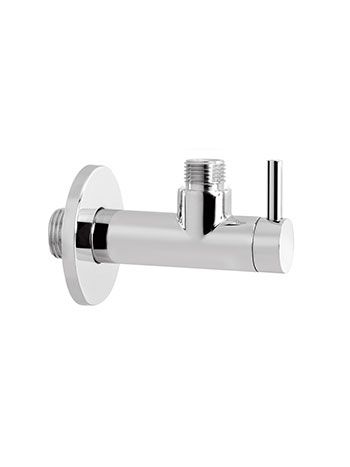 Hotbath p2002 hoekstopkraan rond met filter 1/2 chroom