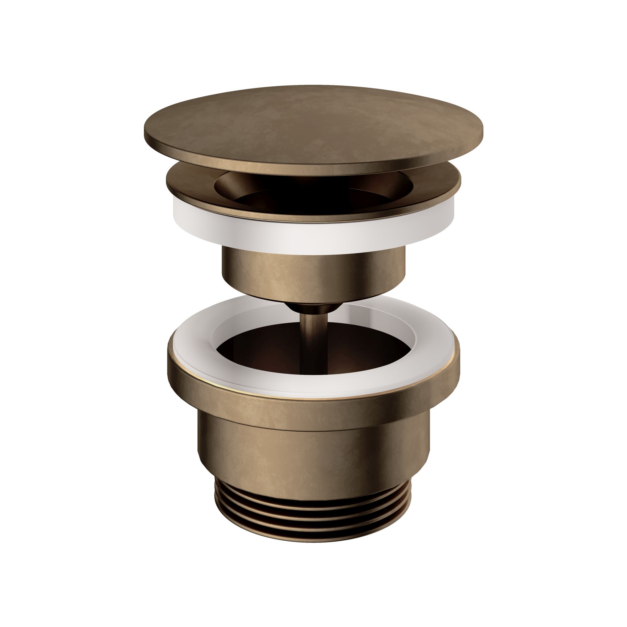 Hotbath cobber waste open aged brass afbeelding 2