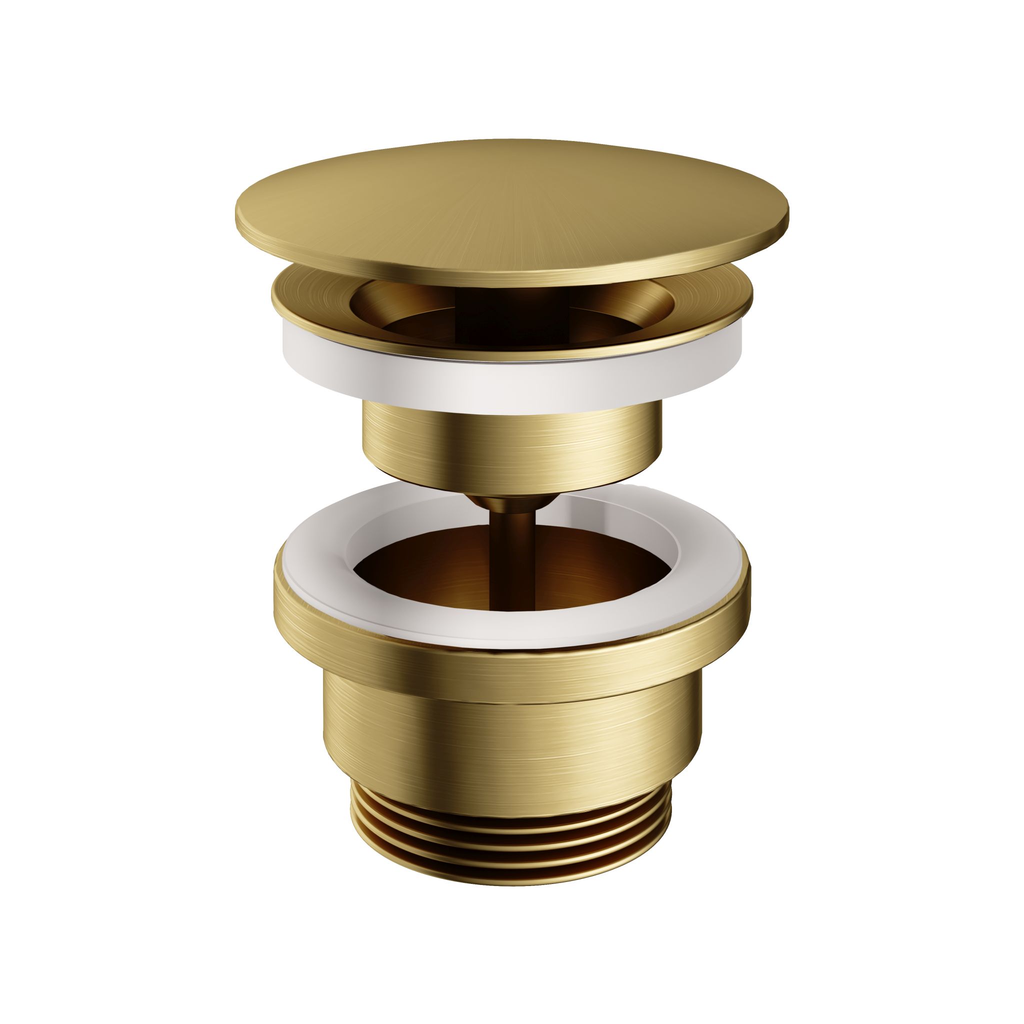 Hotbath cobber waste open brushed brass pvd afbeelding 2