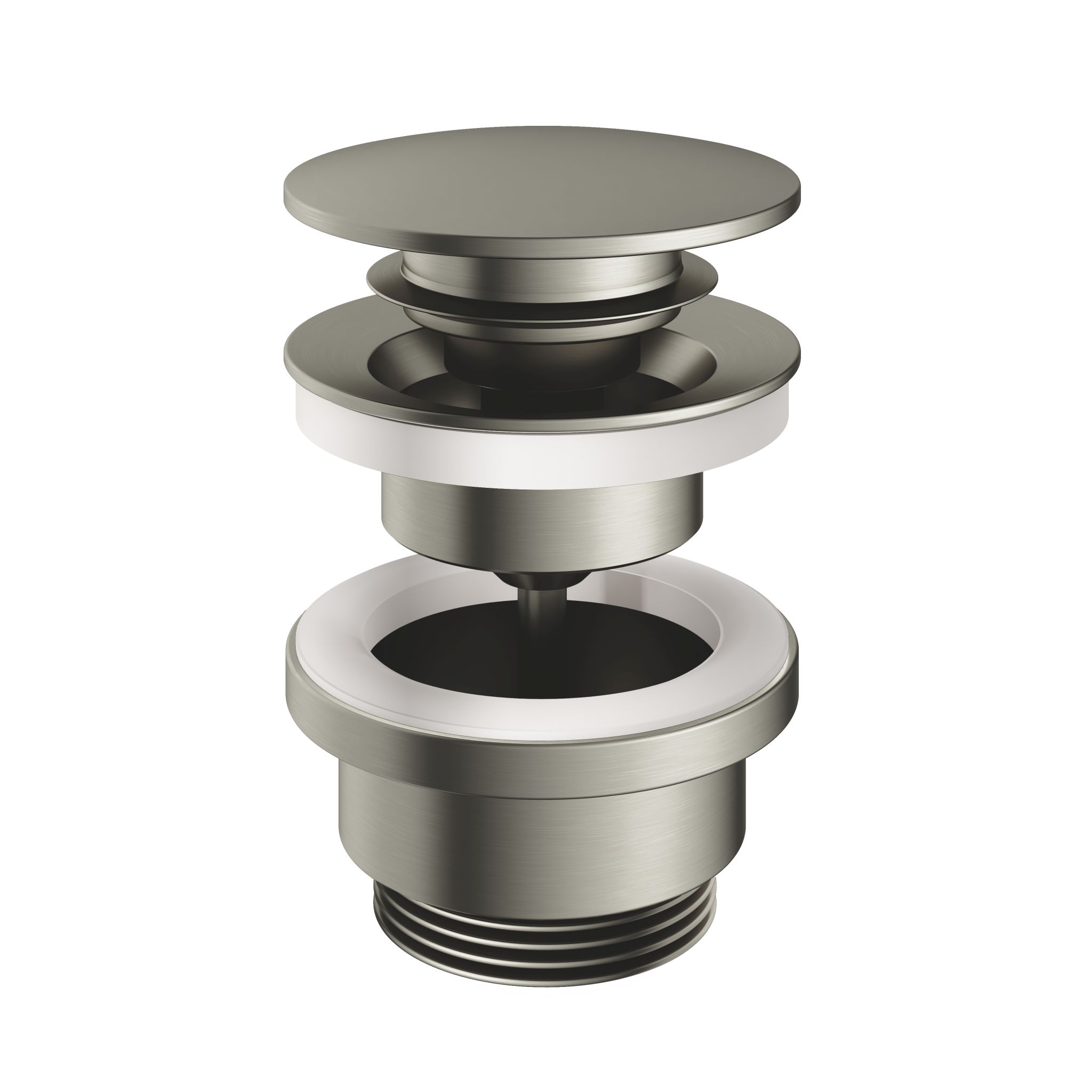 Hotbath pal click plug 1 1/4 (710) geborsteld nikkel afbeelding 1