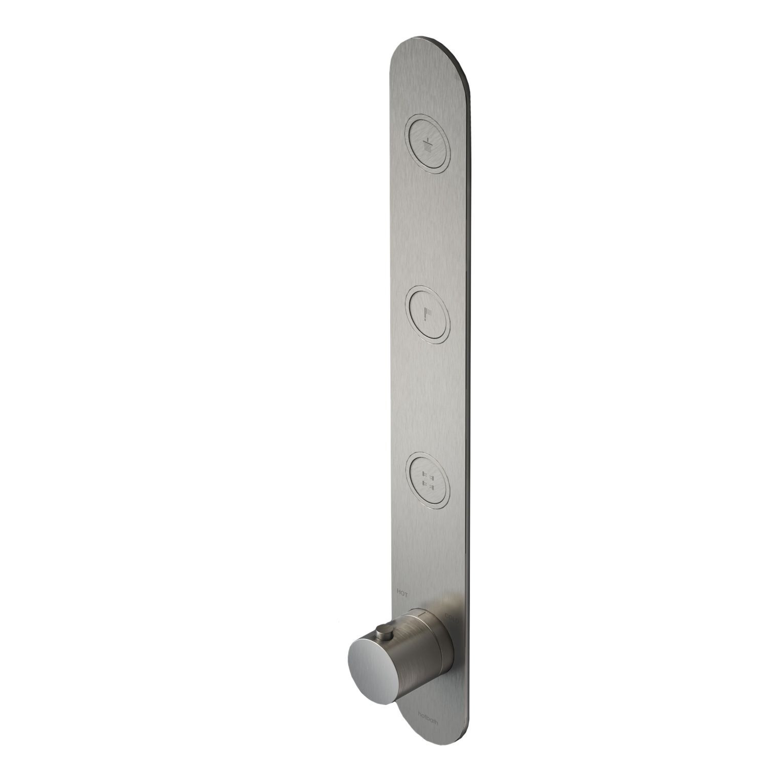 Hotbath afbouwdeel inbouwthermostaat met 3 pusHotbathuttons verticale plaatsing afbeelding 2