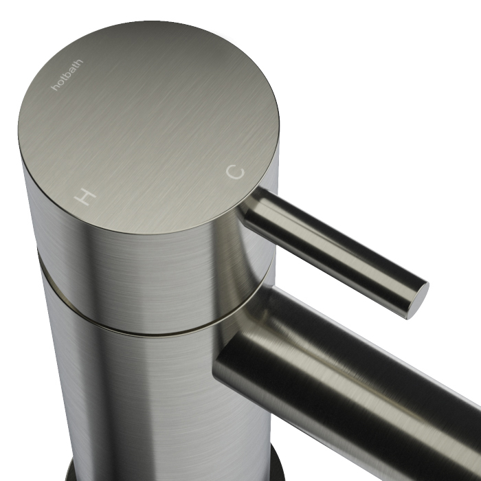 Hotbath cobber wastkr brushed nickel afbeelding 4