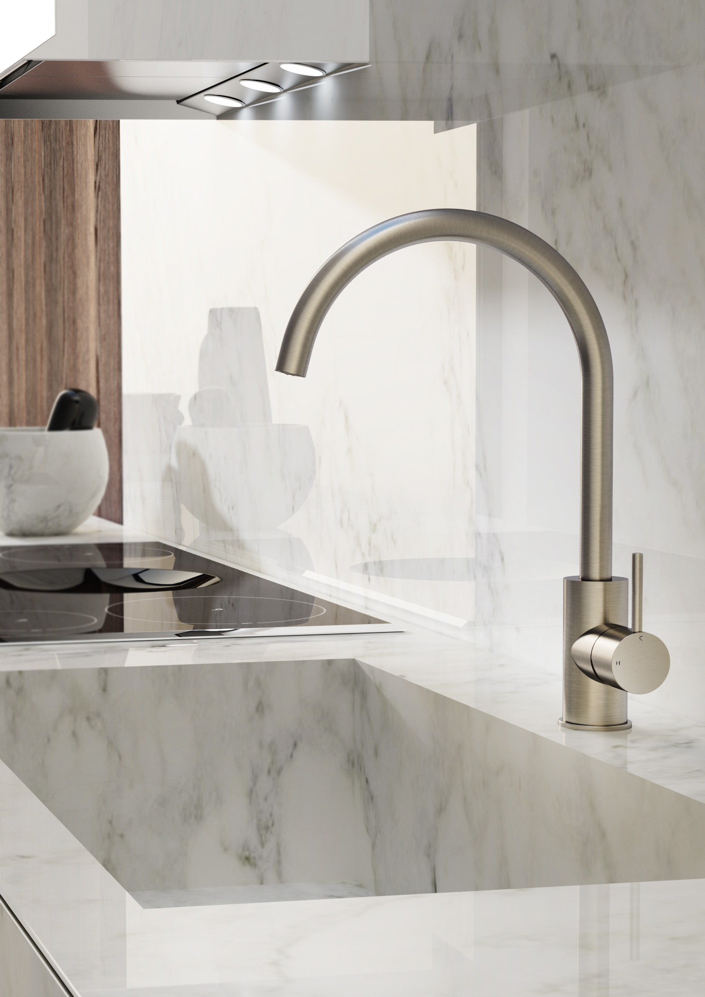 Hotbath cobber keukenmkr aged brass afbeelding 1