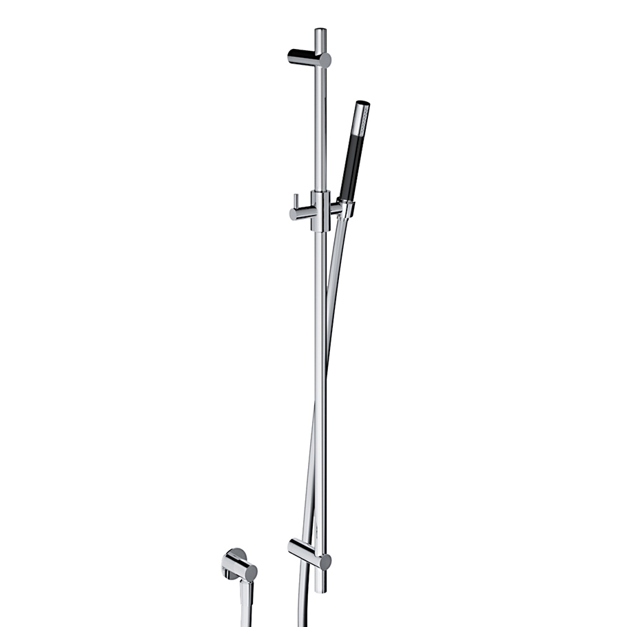 Hotbath cobber glijstangset compl brushed brass afbeelding 3