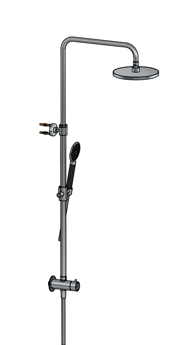 Hotbath stortdoucheset hoofddouche 20 cm en doucheslang 15 mtr met handdouche chroom afbeelding 5
