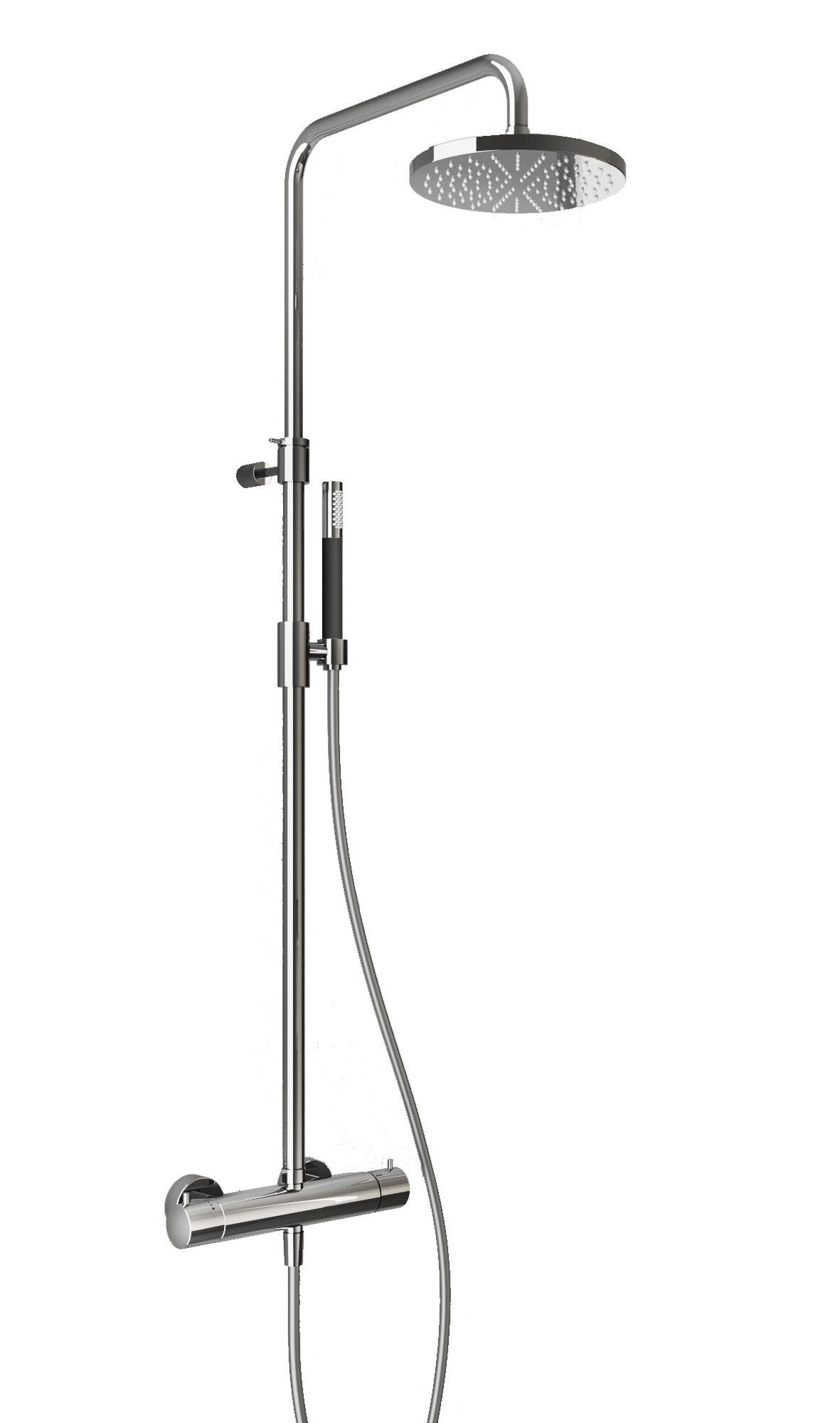 Hotbath cobber stortdoucheset aged brass afbeelding 4