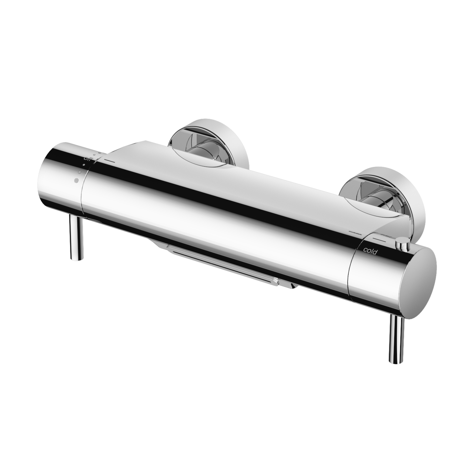 Hotbath buddy 021 thermost.badmengkraan opbouw chroom cascade uitloop (waterval)