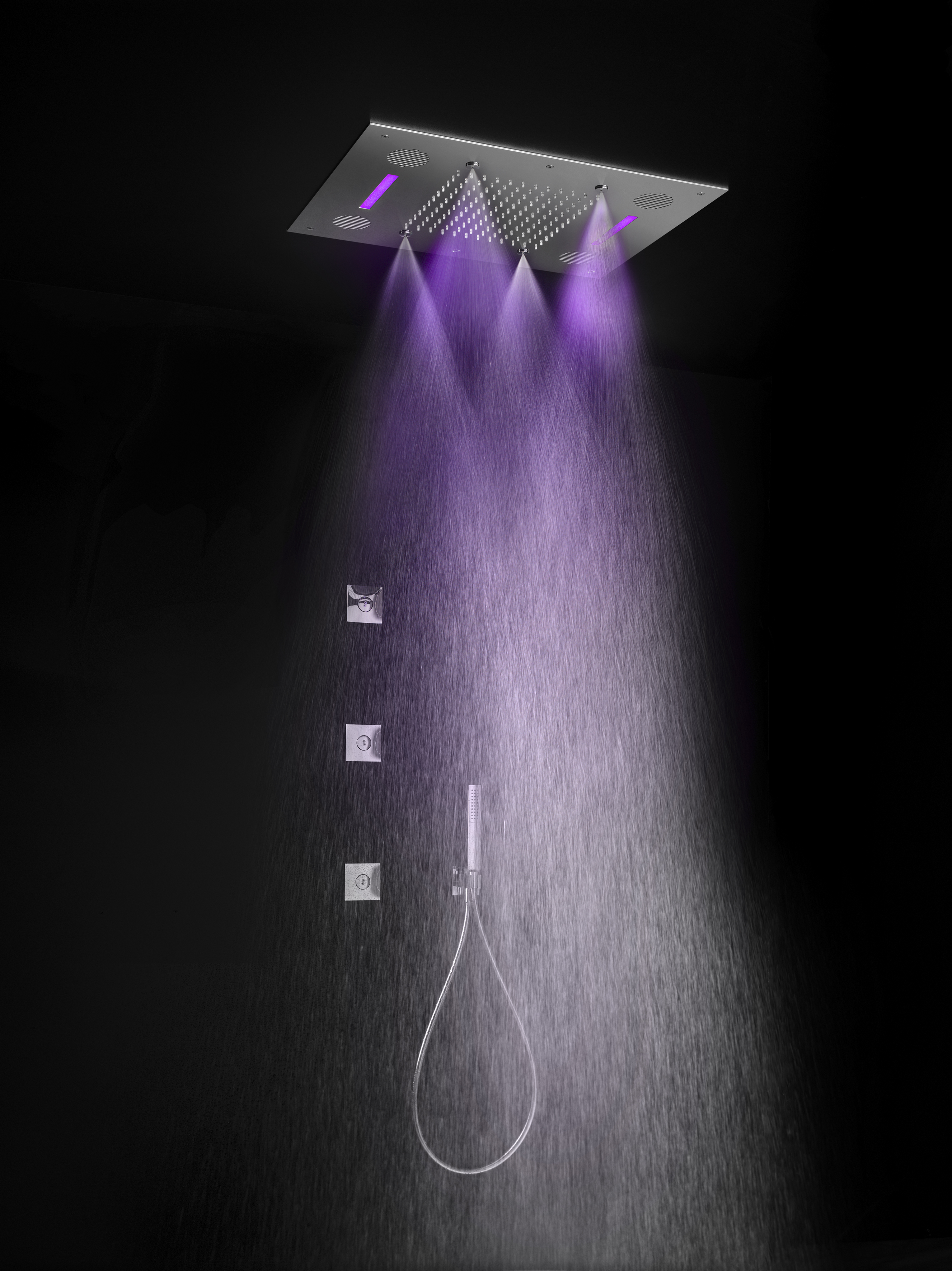Hotbath mate inb douche spin led sound afbeelding 1