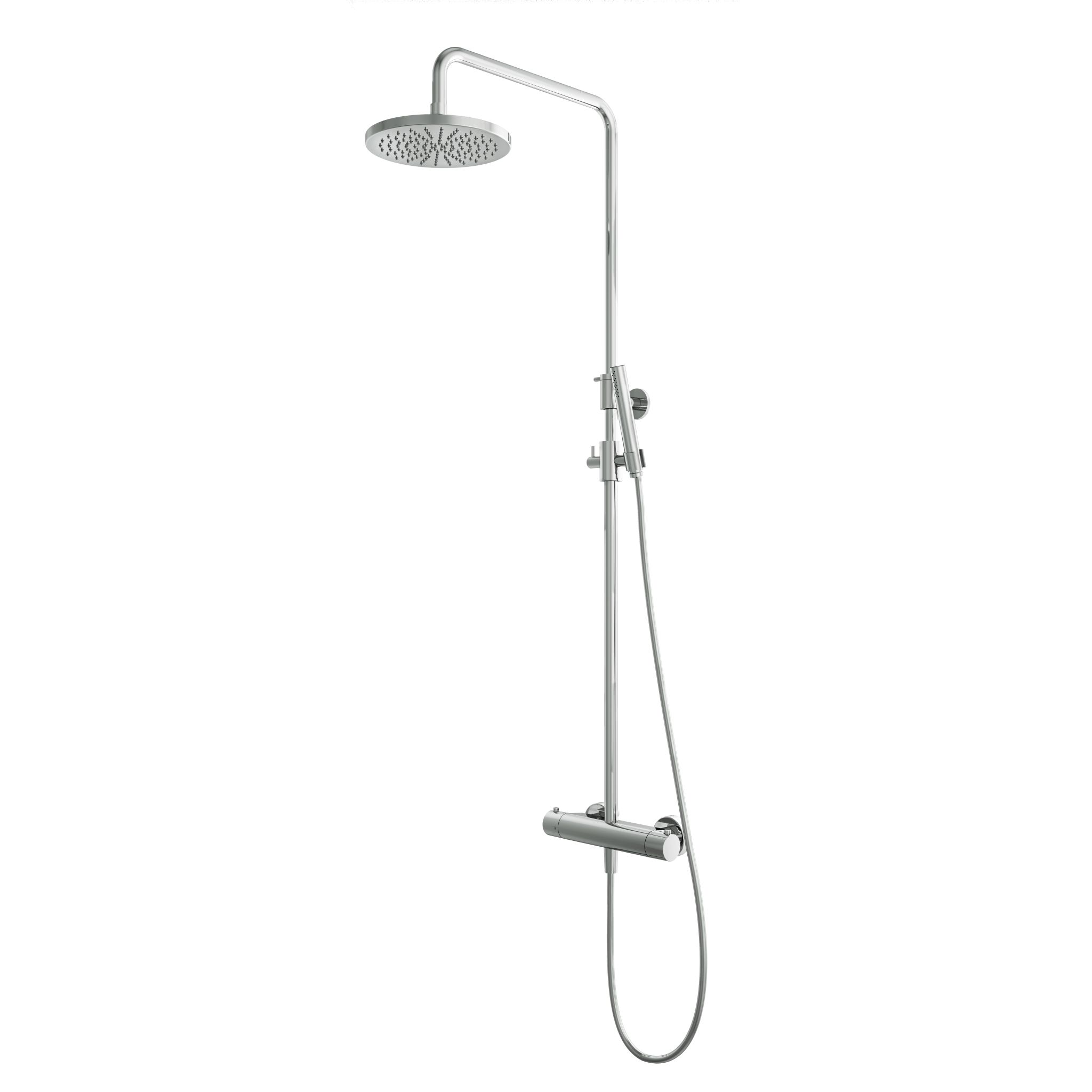 Hotbath sds1 thermostatische stortdoucheset chroom met staafhanddouche afbeelding 2