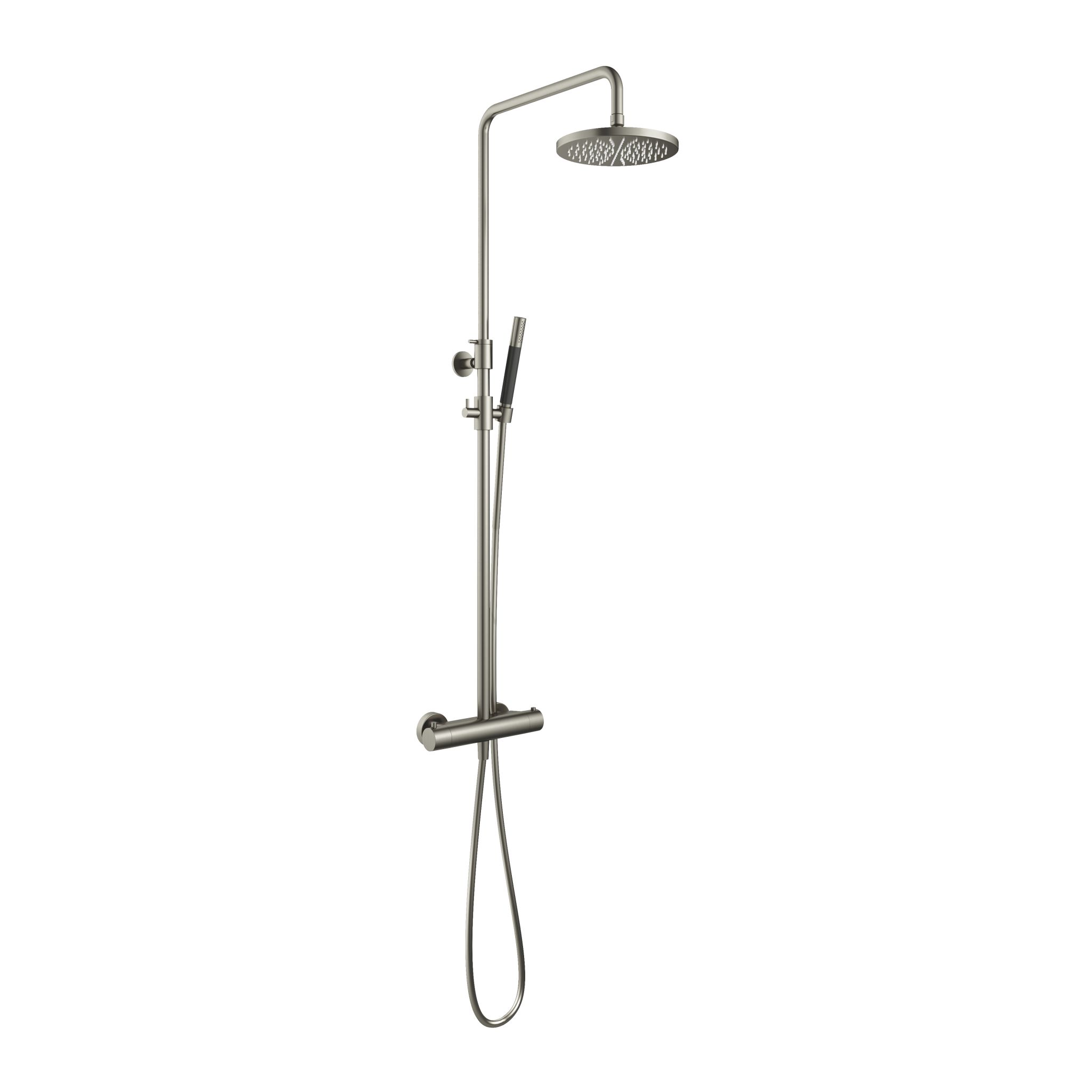 Hotbath cobber stortdoucheset brushed nickel afbeelding 2