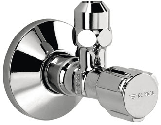 schell hoekstopkraan+rozet 1/2x10mm kiwa