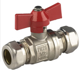 knel kogelkraan 15 mm vlinder