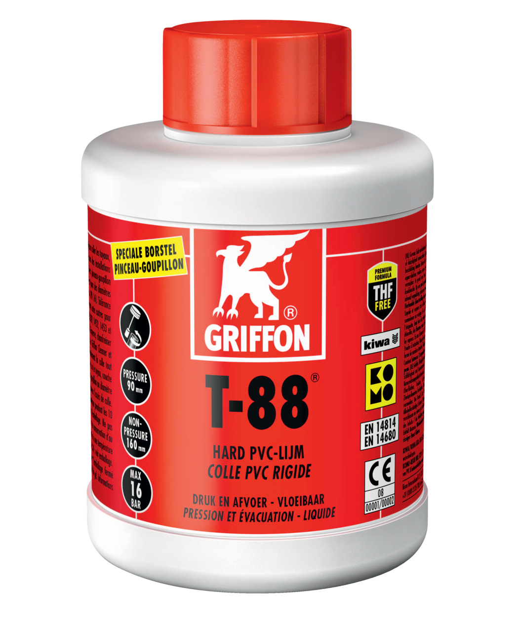 griffon pvc lijm t88 500ml kiwa