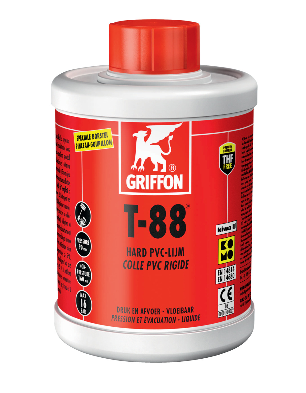 griffon pvc lijm t88 1000ml kiwa