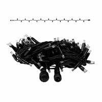 PS36 IP44 zwart string 10m 100LED 2400K WW+