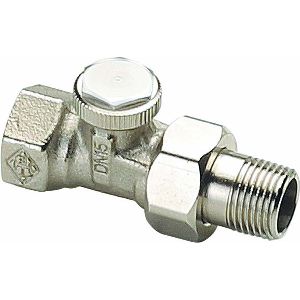 Heimeier regutec voetventiel recht 1/2